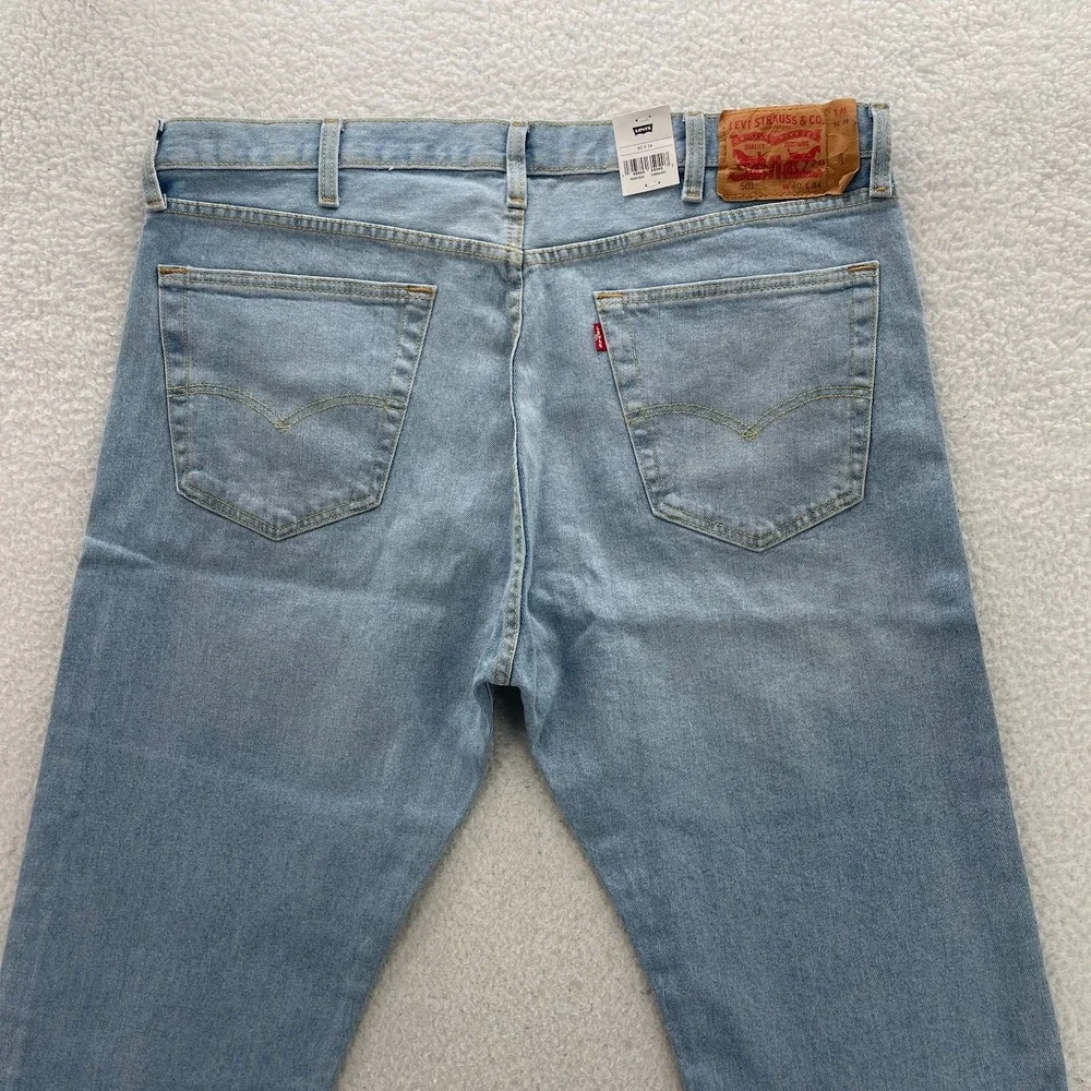 Levis 501 Jeans Mens 40x34 Blue Original Fit Straight Denim Casual 90s Cowboy